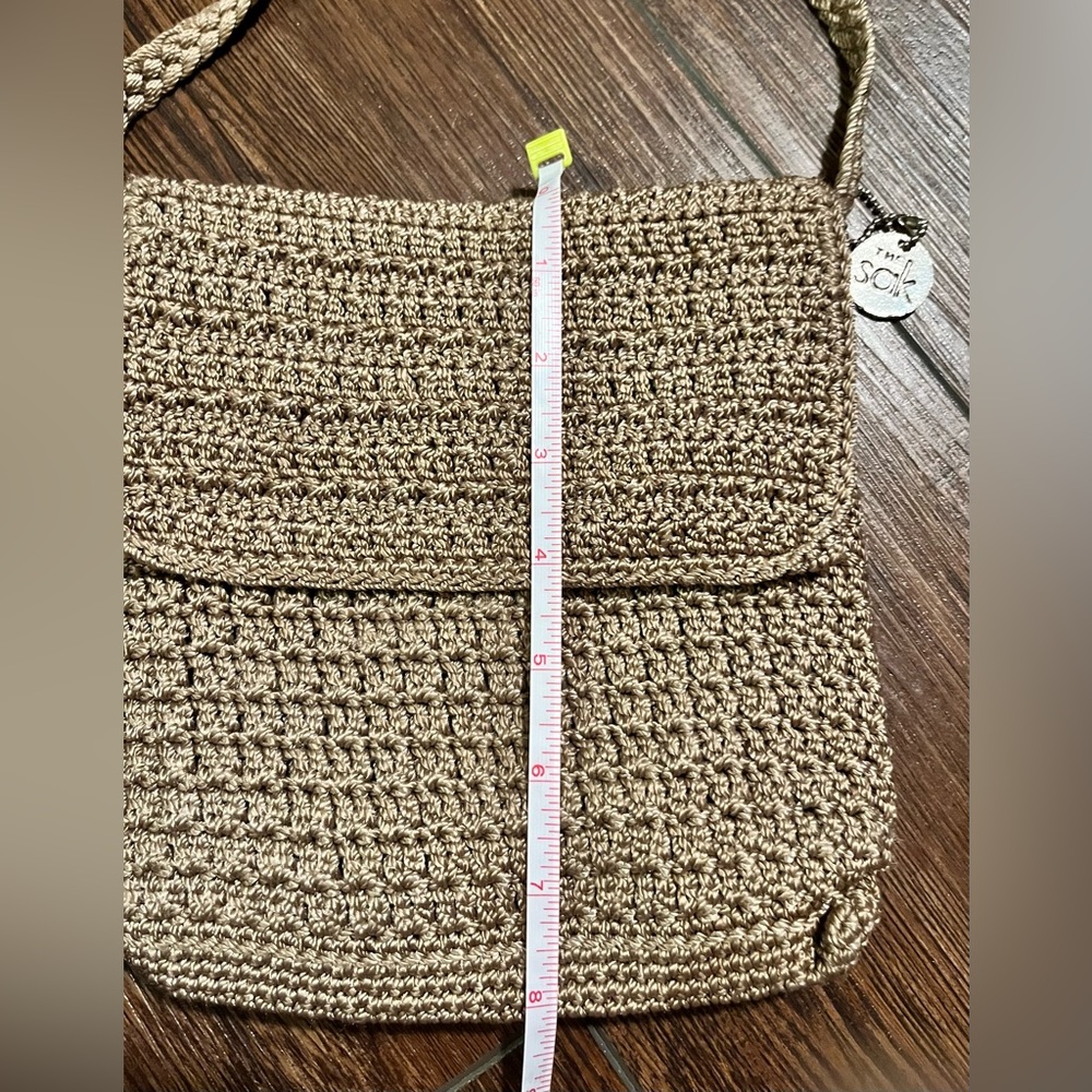 The Sak, small crochet crossbody bag. Tan. - Picture 10 of 11